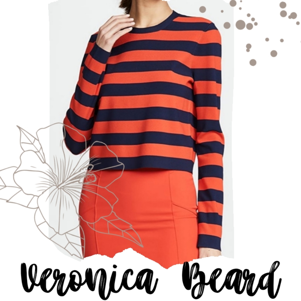 Veronica Beard Broome sz s long sleeve crewneck